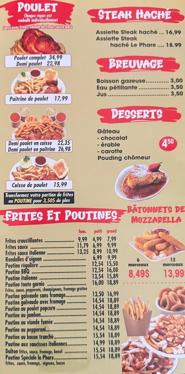 Menu Pizza Le Phare-1