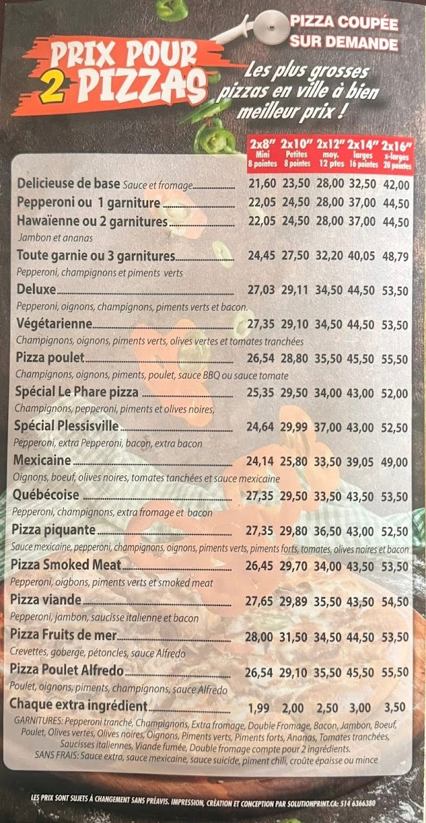 Menu Pizza Le Phare-3